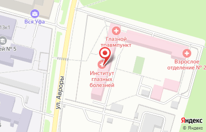 Аптека Уфимский НИИ глазных болезней в Кировском районе на карте