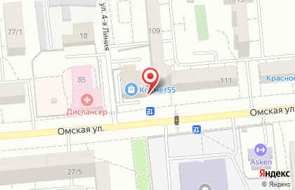 Омскгалантерея на Омской улице на карте