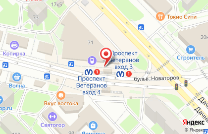 Магазин цветов в Санкт-Петербурге на карте