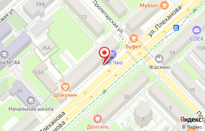 Бульбаш на улице Плеханова на карте