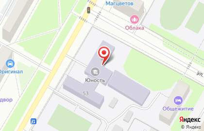 Юность в Екатеринбурге на карте