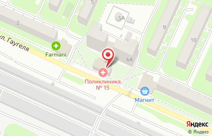 Поликлиника ГКБ №12 в Сормовском районе на карте