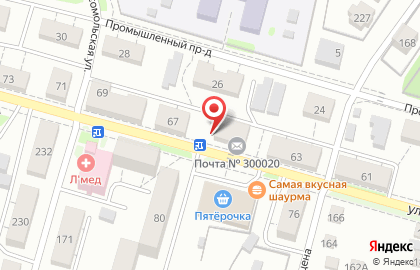 Страховая компания СберСтрахование в Зареченском районе на карте