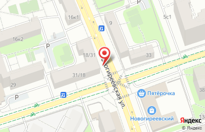 Супермаркет Пятёрочка в Москве на карте