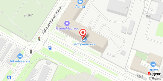 Автошкола 4 Колеса на Бестужевской улице на карте