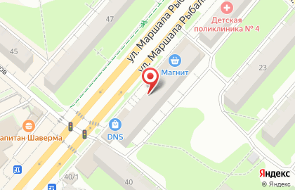 Аптека Планета Здоровья на улице Маршала Рыбалко, 42 на карте