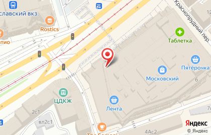 Салон красоты Xsize на метро Комсомольская на карте