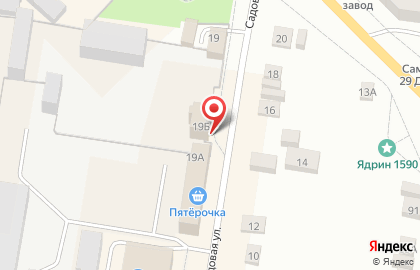 Супермаркет Красное & Белое на Садовой улице на карте