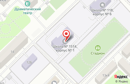 Школа №1514 с дошкольным отделением в Ломоносовском районе на карте