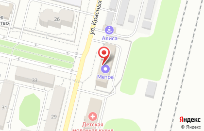 Компания ТехИнвест на улице Красных Зорь на карте