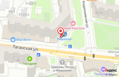 Хижина на площади Ильича на карте