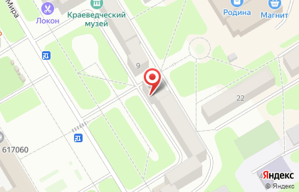 Участковый пункт полиции в Краснокамске на карте