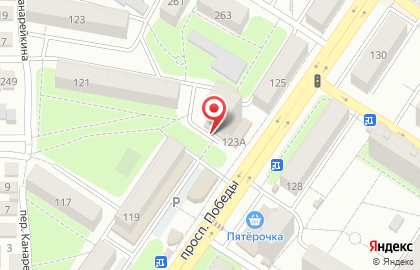 Магазин канцелярских товаров в Центральном районе на карте