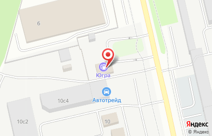 АЗС Югра на проезде Рационализаторов на карте