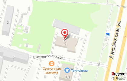 Колесо на Аэрофлотской улице на карте