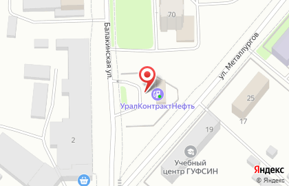 АЗС Уралконтрактнефть на улице Металлургов на карте