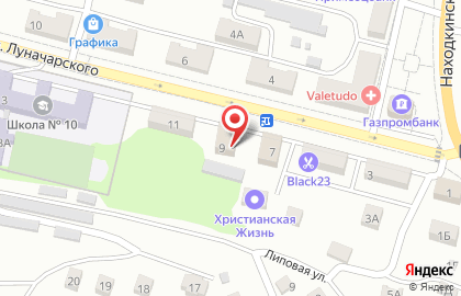 Торговая компания Ирна на улице Луначарского на карте