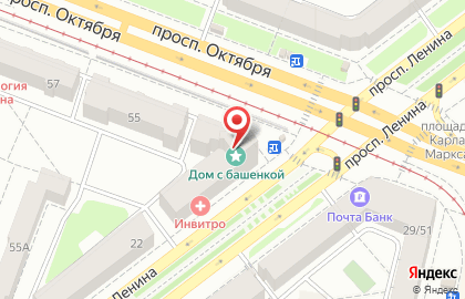 Invitro на проспекте Ленина на карте