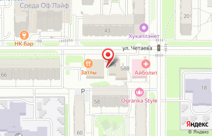 Магазин фруктов и овощей на ул. Четаева, 58Б на карте
