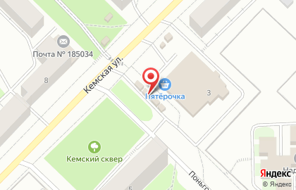 Киоск фирменной продукции Иней на Кемской улице на карте