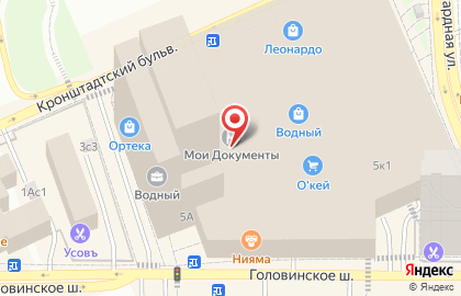Центр государственных услуг Мои документы на Головинском шоссе на карте