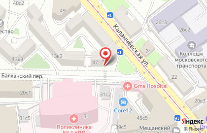 Продуктовый магазин Сириус в Красносельском районе на карте