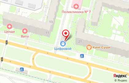 Магазин Желтый бегемот в Череповце на карте