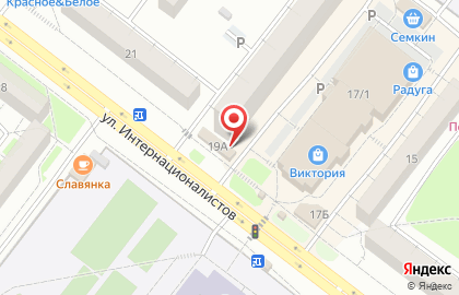 Первая социальная аптека на улице Интернационалистов на карте