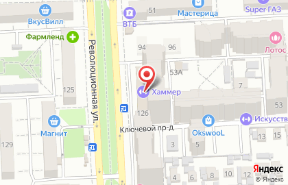 Фитнес-клуб Hammer на Революционной улице на карте