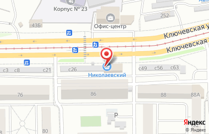 Универсам Николаевский на Ключевской улице, 86а на карте