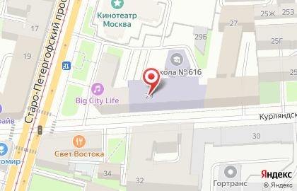 Кофейня Coffee Like на Курляндской улице на карте
