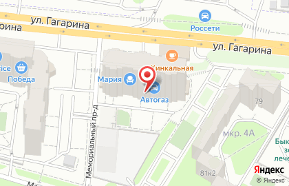 Хинкальная на улице Гагарина, 81б в Жуковском на карте