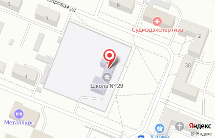 Средняя общеобразовательная школа №29 в Комсомольске-на-Амуре на карте