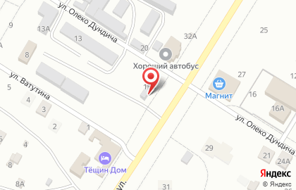 Продовольственный магазин Гастроном на улице Олеко Дундича на карте