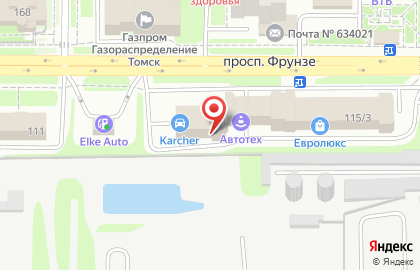 Транспортная компания Нотис на проспекте Фрунзе на карте