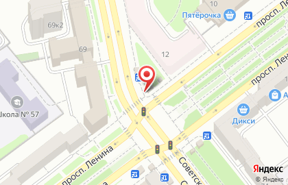 Цветочный магазин ЦветОпт на проспекте Ленина на карте