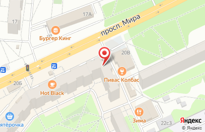 Магазин суши Суши wok на проспекте Мира во Фрязино на карте