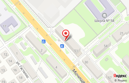 Торговая компания Гермес в Заельцовском районе на карте