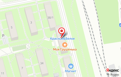 Продуктовый магазин Матвеев и Партнеры на Железнодорожной улице на карте