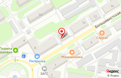 Цветочный магазин Клумба на Большевистской улице на карте