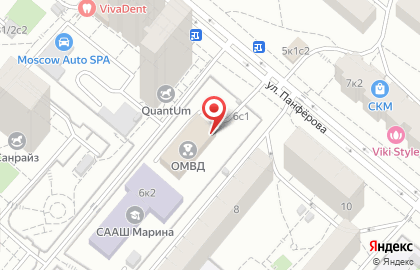 Отдел МВД России по Ломоносовскому району г. Москвы на карте