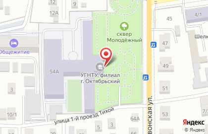 Уфимский государственный нефтяной технический университет в Октябрьском на карте
