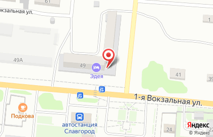 Магазин Вкусняшка в Славгороде на карте