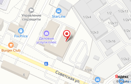 Афина на Советской улице на карте