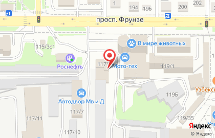 Центр проката автомобилей Arget на проспекте Фрунзе на карте