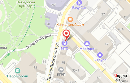 Банкомат СберБанк на Право-Лыбедской улице на карте