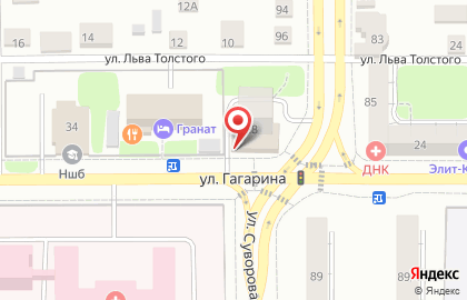 Интерьер на улице Гагарина на карте