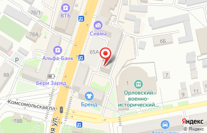 Салон оптики в Орле на карте