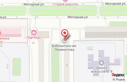 Библиотека им. М.Ю. Лермонтова в Ленинском районе на карте