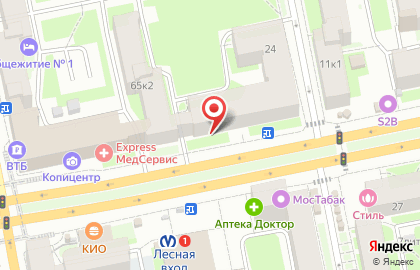 Общежитие, СПбГПУ на Кантемировской улице на карте